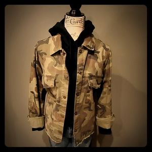 Sanctuary- Snap front military jacket